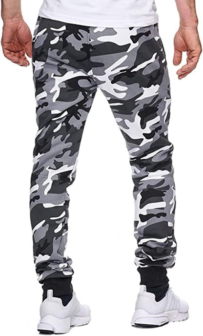 Tech Pant Pantaloni Fitness Casual Shot Uomo Sport Camouflage Jogging Stampa Pantaloni Uomo Pantaloni Running Pant, Grigio, L