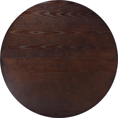 Soohow 47.2" Solid Wood Round Dining Kitchen Table for 4-6 People with Intersecting Pedestal Base