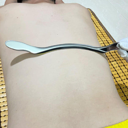 VOOP MOZZ Gua sha tool Stainless Steel Guasha Massage Tool-IASTM Tool Muscle Scraper for soft Tissue Mobilization Physical Therapy (Long bar)