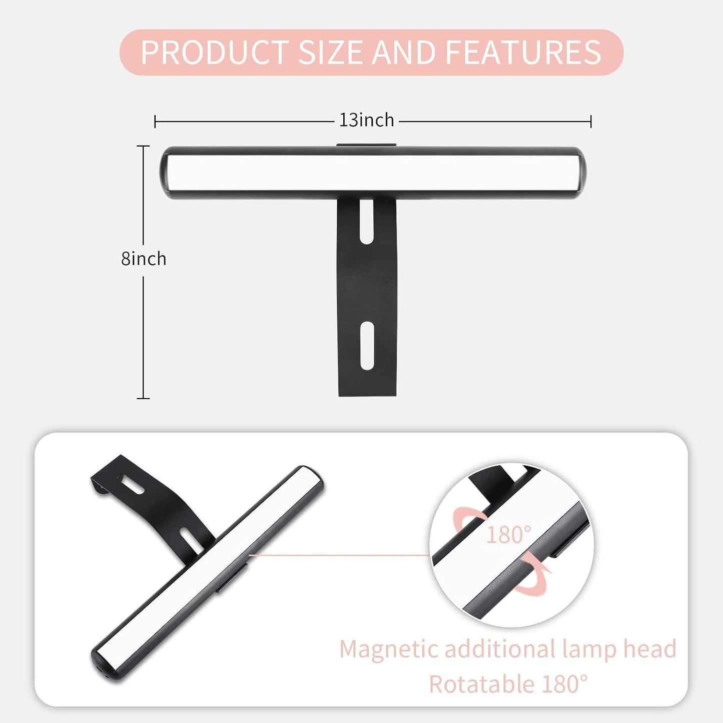 ZOCALOK Picture Light Battery Operated, Picture Lights for Wall, Wireless Picture Light with 2 Remotes, Picture Light for Paintings with 16 LEDs Head, 3Modes Dartboard Light with Timer for Art