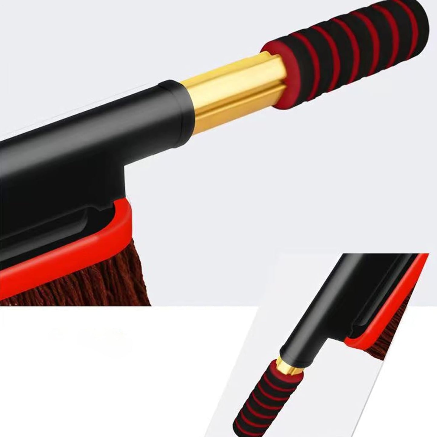 Auto Duster, Car Cleaning Brush, 53.9/21.1/12.4 pollici, Telescoping Handle, Rotatable Soft Bristle Detailing Tool, Multipurpose Vehicle Dusters for Car and Vehicles, Black