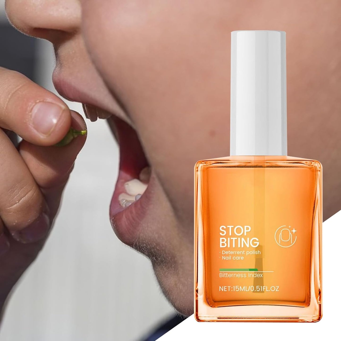 Kids Anti Nail Biting, Portable Antis Nail sBiting Polish, No Bite Strengthener, Hydrating Care Oil, Thumb Sucking Prevention, 1 Bottle, For Adults Babies Hand Protection
