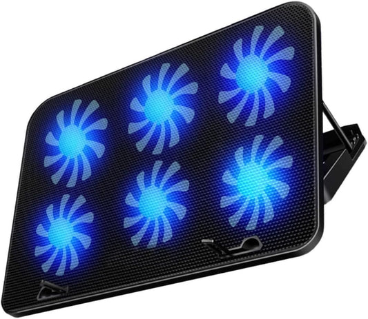 jojofuny Gaming Laptop Stand with Fans Height Ergonomic Design for Comfort Powerful Cooling Pad for Laptops Wide Compatibility with Slip Features
