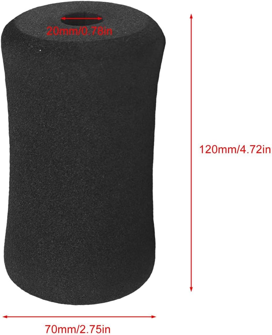 Foam Foot Pads, 4 Pack Roller Buffer Black Tube Covers, Home Gym Accessories for Comfort and Support, Fitness Gear for Exercise Machines, Leg Extensions, and Workouts