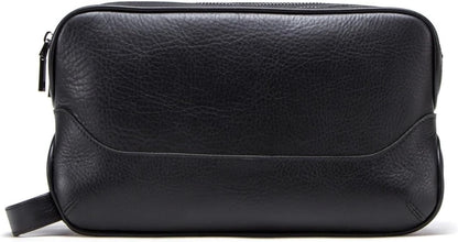 Toiletry Bag, Toiletry Bag for Men, Leather Shaving Bag for Men, Leather Dopp Kit for Men, Mens Travel Toiletry Bag, Hygiene & Grooming Kit Organizer(Black)