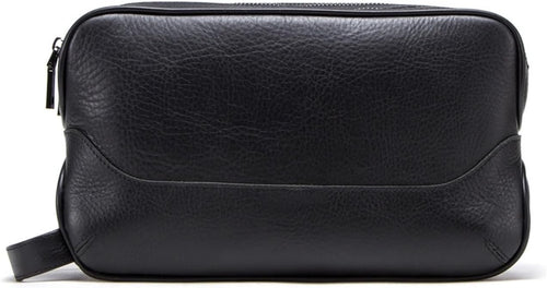 Toiletry Bag, Toiletry Bag for Men, Leather Shaving Bag for Men, Leather Dopp Kit for Men, Mens Travel Toiletry Bag, Hygiene & Grooming Kit Organizer(Black)