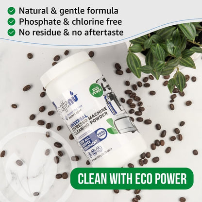 Coffee Machine Cleaner Powder 900G / 31 oz. Essential part of your Barista Accessories. Espresso Machine Cleaner. Coffee Cleaning Powder For Group Head. Use on your Commercial Machine. For Barista Kit