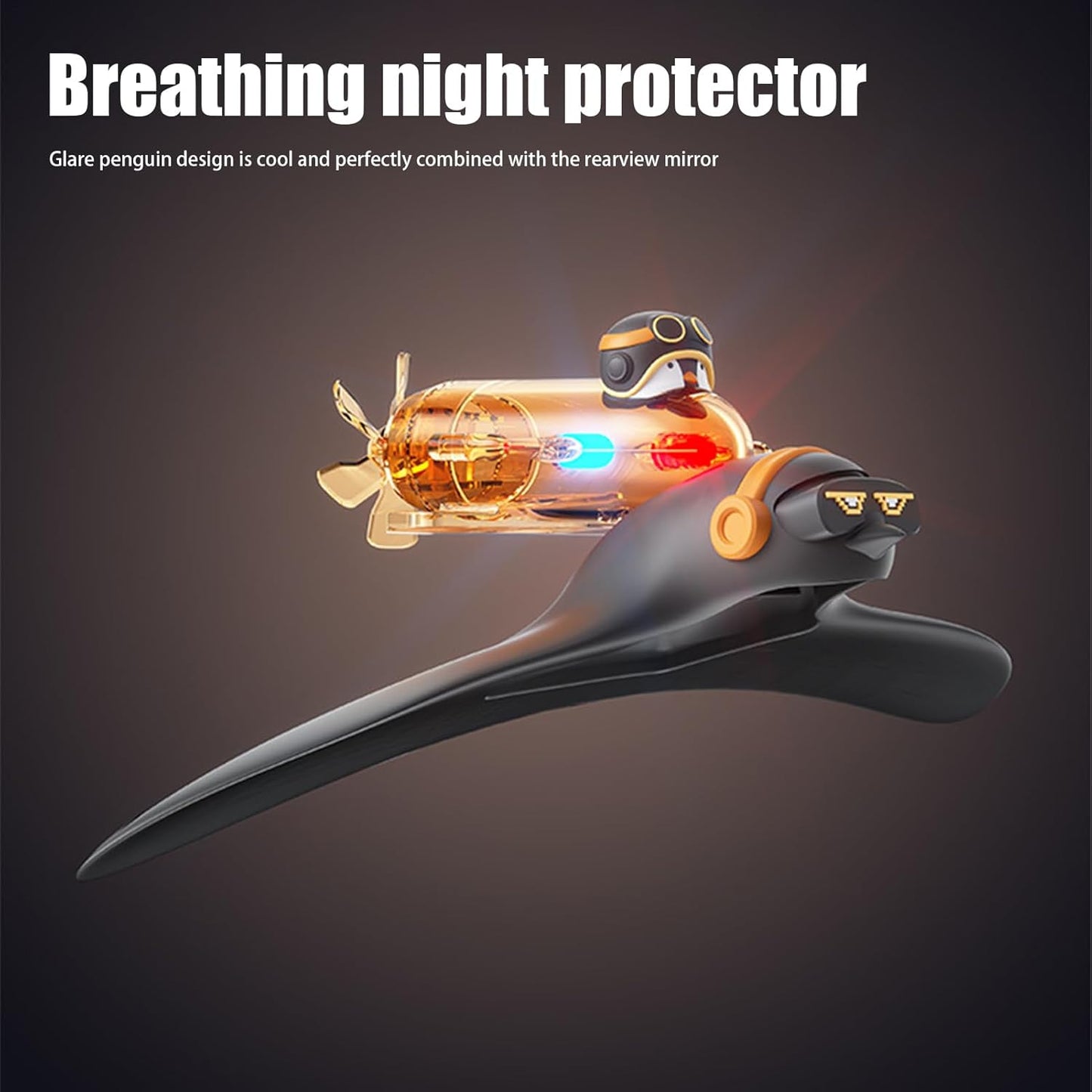 Rearview Specchio Decor, Vehicle Reflector Lighting, 1.77x6.5 Inches Weatherproof & Broad Compatibility, Automotive Outdoor for Trucks Road Trips and Unique Visual Effects