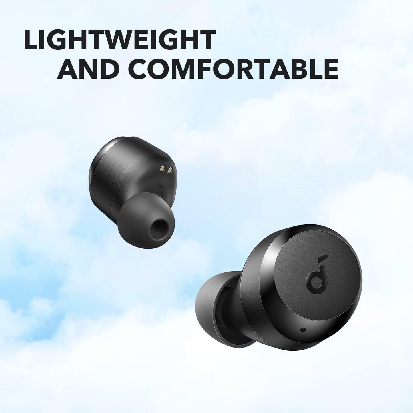 soundcore by Anker A20i True Wireless Earbuds, Bluetooth 5.3, soundcore App, Customized Sound, 28H Long Playtime, Water-Resistant, 2 Mics for AI Clear Calls, Single Earbud Mode, Portable Design