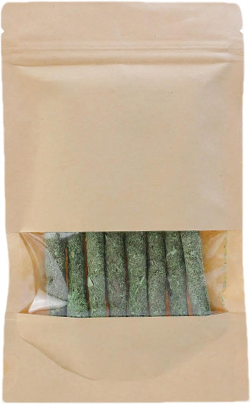 Cat Grass Chew Stick - Catnip Chew Stick, Organic Cat Tooth Cleaning Toy, Natural Cat Oral Care | Remover, Breath Freshener, Stress Reducing Chews for Hairball Removal