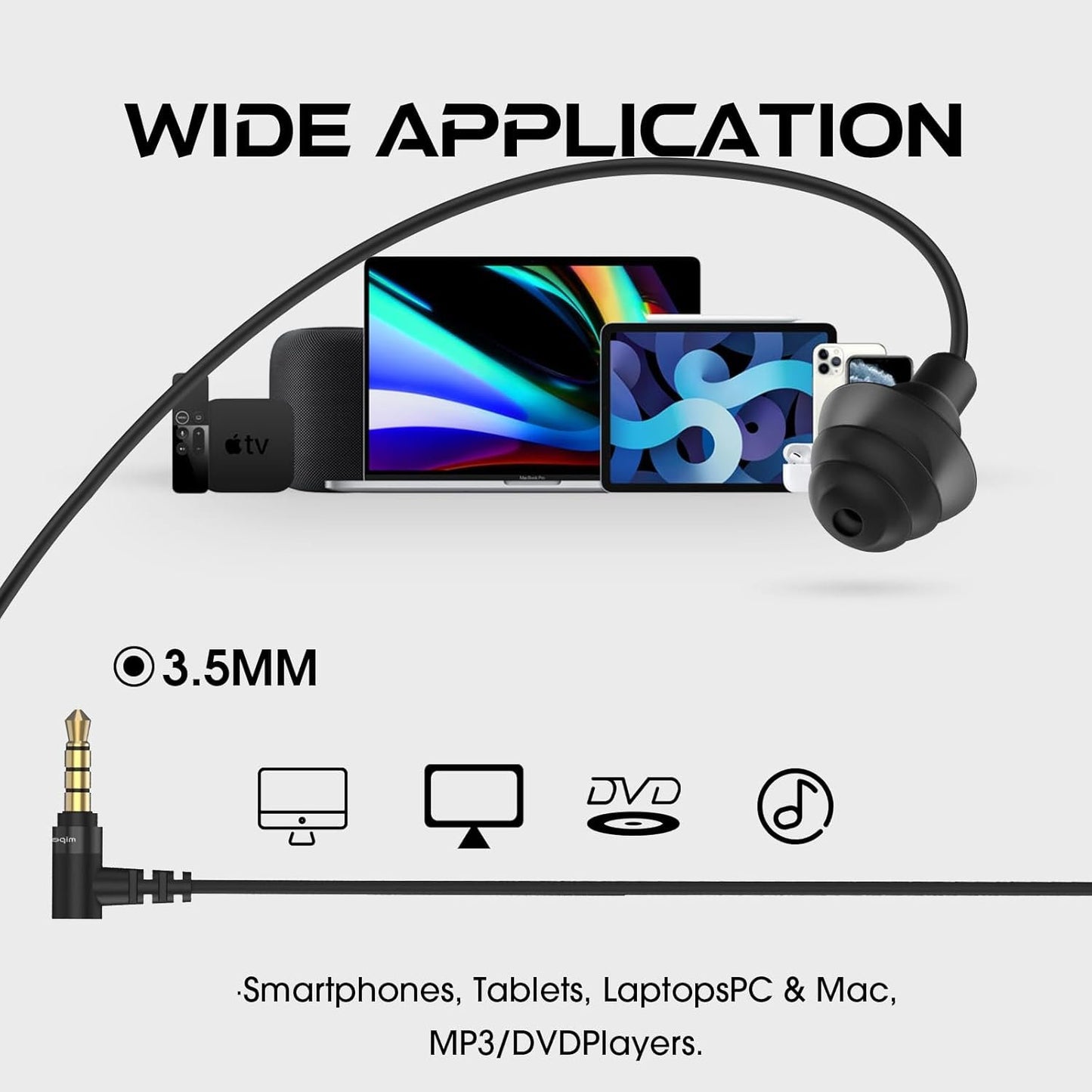 Mipeace Work Earbuds Safety Hearing Protection Industrial Ear Plugs Headphones Noise Reduction Earphones for Work Construction Motorcycle(Black)