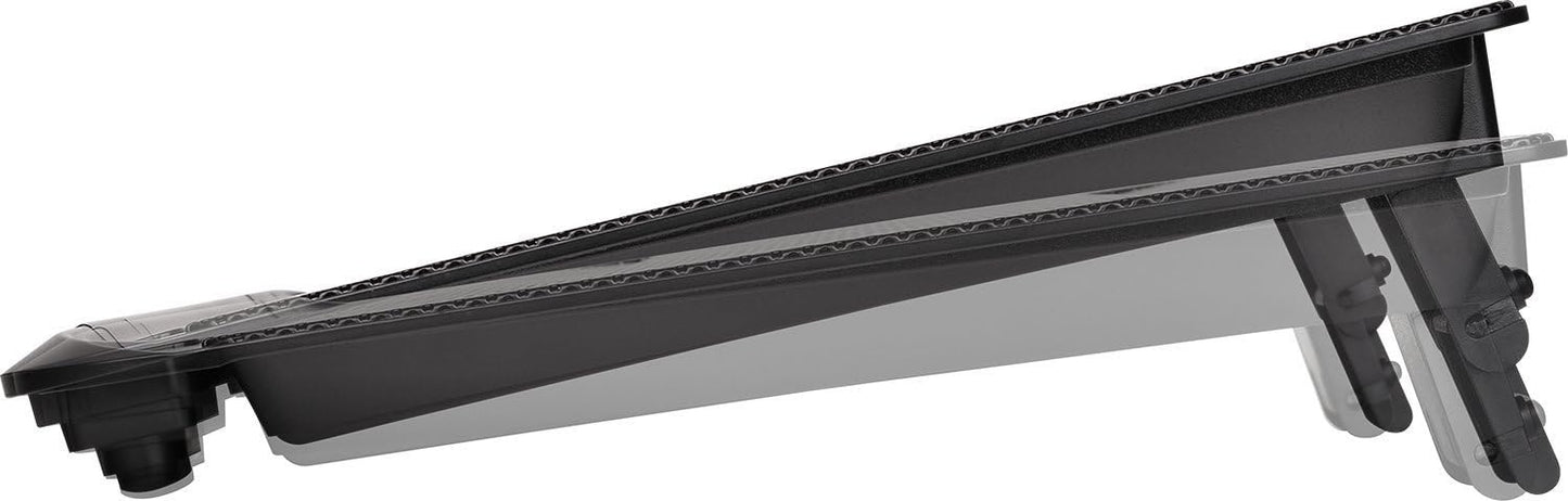 Thermaltake Massive A23 Steel Mesh Panel Single 120mm Fan 10"-16" Laptop Notebook Cooling Pad CL-N013-PL12BL-A, Black