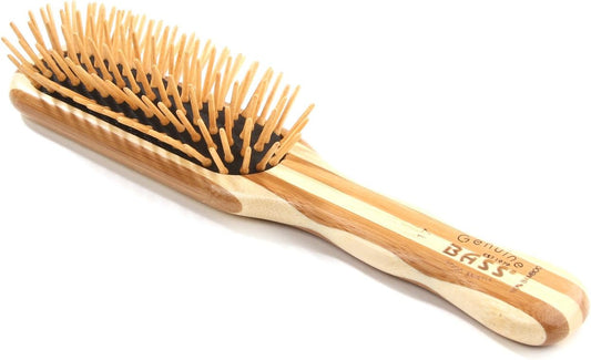 BASS BRUSHES Bamboo Wood Hair Brush, Professional Style