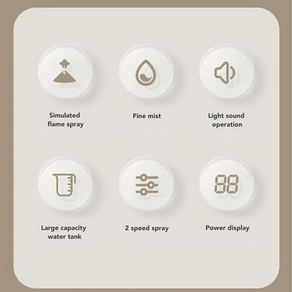 Flame Fire Essential Oil Diffuser, Adjustable Aromatherapy Mist Diffuser with Remote Control, Timeable, Lights for Large Room Home Office Yoga, Ultra Quiet Flame Air Aroma