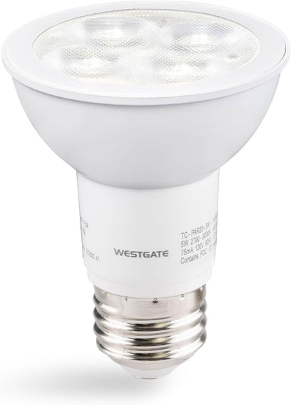 Westgate TC-PAR20-5W-RGBW-WIFI, Smart Lamps, 5W, RGBW PAR20 LED Bulbs, E26 LED, Color Changing Bulb, RGB Lights, Track Lighting, Spot Lights Indoor, Dimmable Light Bulbs, 1 per Box
