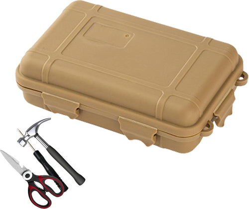 Survival Gear Storage Box, Outdoor Survival Tool Set Box, Waterproof Shockproof Large-Size Sealed Storage Box Pressure-Proof For Outdoor Items