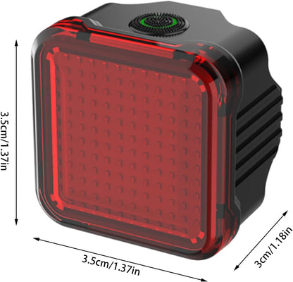 Tail Light, Bike Safety Brake with Long Battery Life and Multi-Dynamic Expressions, Led Warning Lighting Cycling Accessories for Bike Touring, Mountain Trail, Outdoor Adventures
