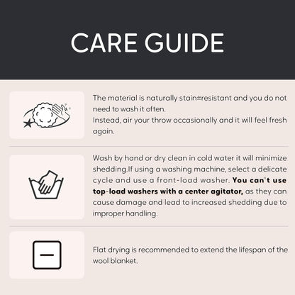 Molithe 100% Wool Blanket, 62" x 86", Warm, Thick, Washable, Military Wool Blanket, Great for Camping, Outdoors, Sporting Events, Survival Kits