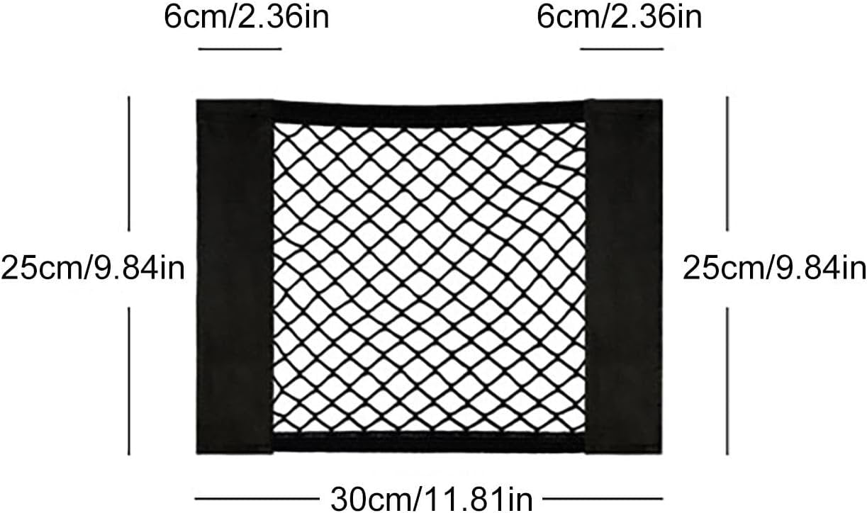 Trunk Net | Car Cargo Storage Net for Trunk - Small Car Storage Net, Elastic Seat Storage Mesh, Interior Accessories for SUV, Truck, Van, RV