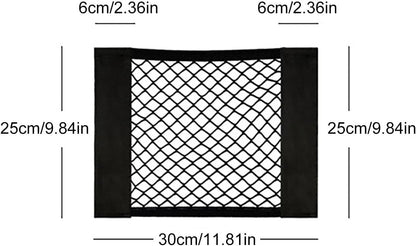 Trunk Net | Car Cargo Storage Net for Trunk - Small Car Storage Net, Elastic Seat Storage Mesh, Interior Accessories for SUV, Truck, Van, RV