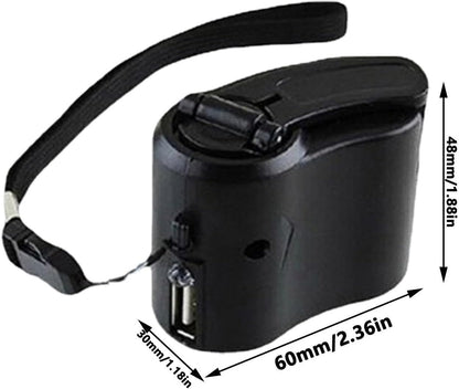 Hand Crank Generator Charger, Hand Crank Phone Charger, Outdoor Hand Crank Charger, Power Bank Fast Charging Solar Charger for Outdoor Activities, Traveling, Camping