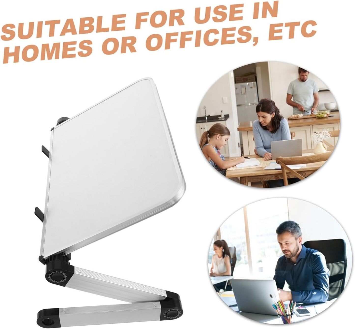 COMNESTBI Adjustable Laptop Stand for Desk Ergonomic Riser Heat Dissipation Space-Saving Design for Laptops and Tablets for Use Enhanced Workspace Organization