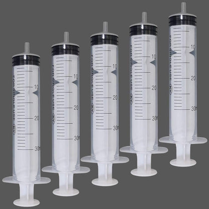 30 Pcs 10ml Plastic Syringe with Measurement, Without Needle, Suitable for Feeding Pets Watering Refilling(10ml,30pcs)