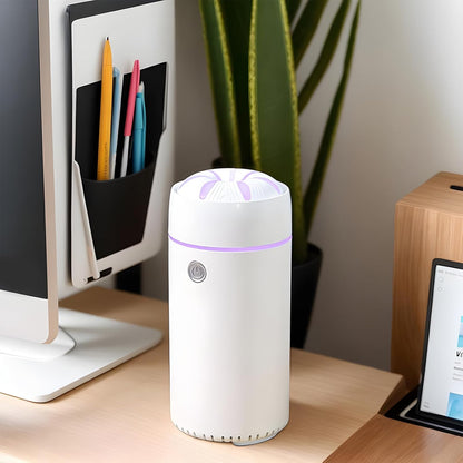 Portable Car Diffuser,Car Scent Aromatherapy Diffuser Humidifier - 7 Lights Air Purifier Adjustable Mist Output Travel Auto Freshener for Home Workplace