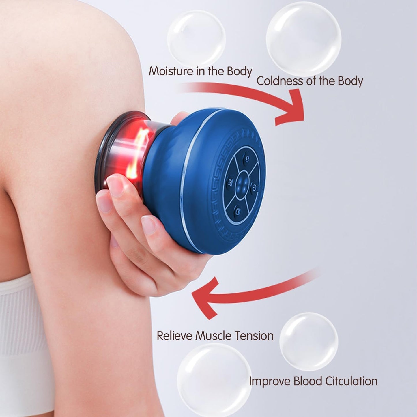 Cupping Therapy Massager, Smart and Portable for Daily Relaxing, Multi Functional Cupping Massager