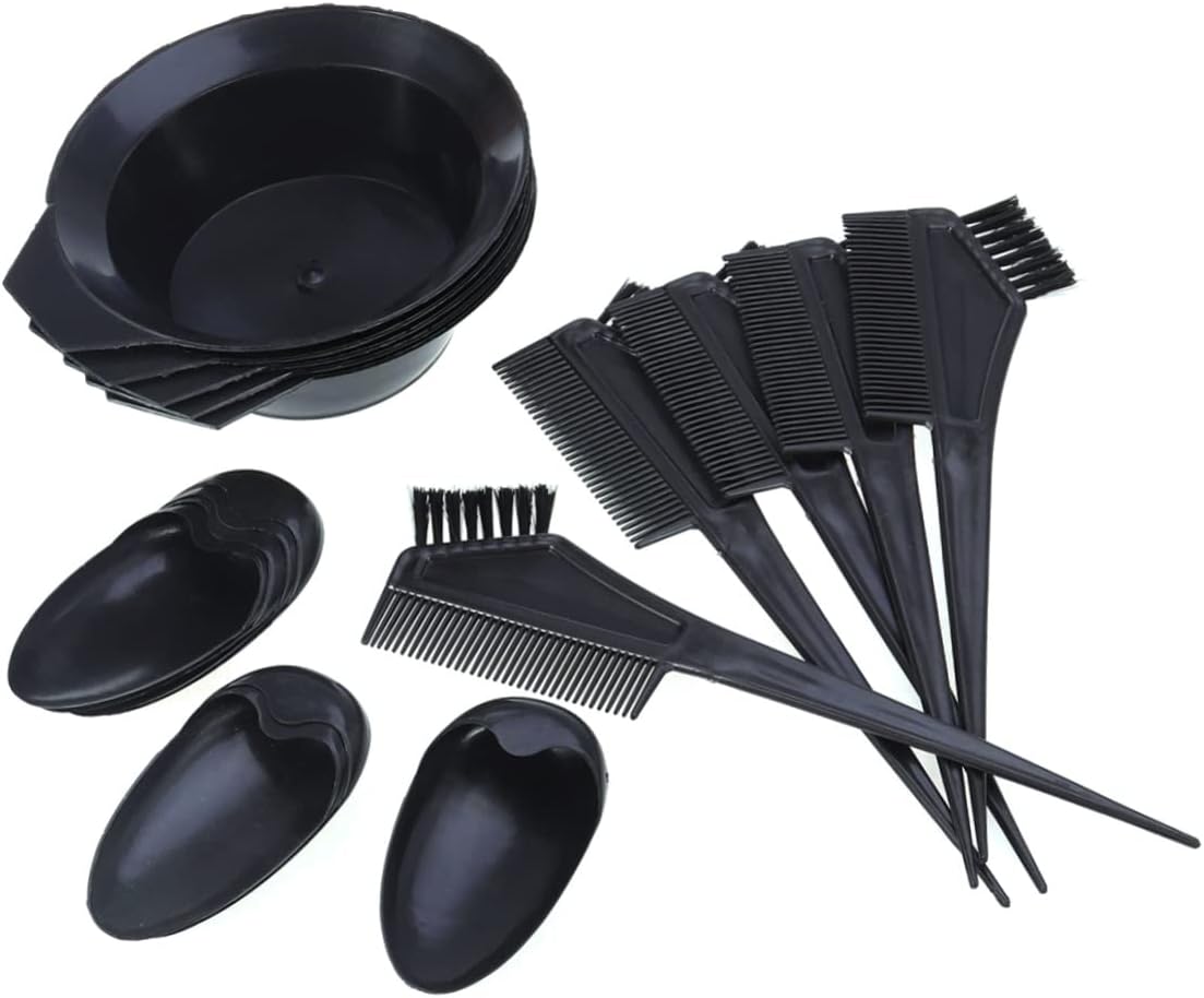 DOITOOL 5 Pz kit per colorare i fai da te Orecchie da coniglio kit parrucchiera kit parrucchiere abito strumenti per la tinta dei cura attrezzo Pennello