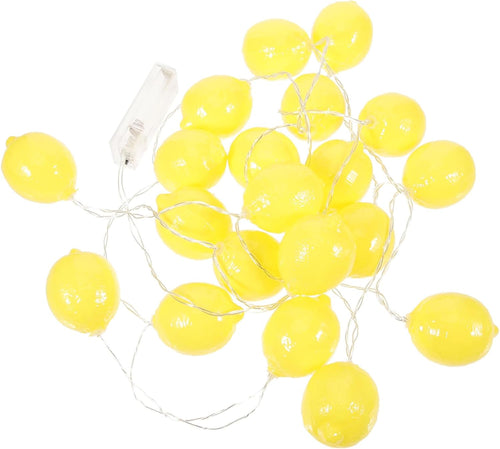 LIFKICH 1 String Lemon Shaped LED String Lights Battery Operated Indoor Hanging Lights for Weddings Parties and Home Decor for Ambience