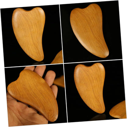 WOFASHPURET 2sets 4pcs Wooden Scraper for Facial Care Meridians Therapy Massage Tool Compact and Lightweight and Aging Treatment Travel Friendly Design 4pcs*2