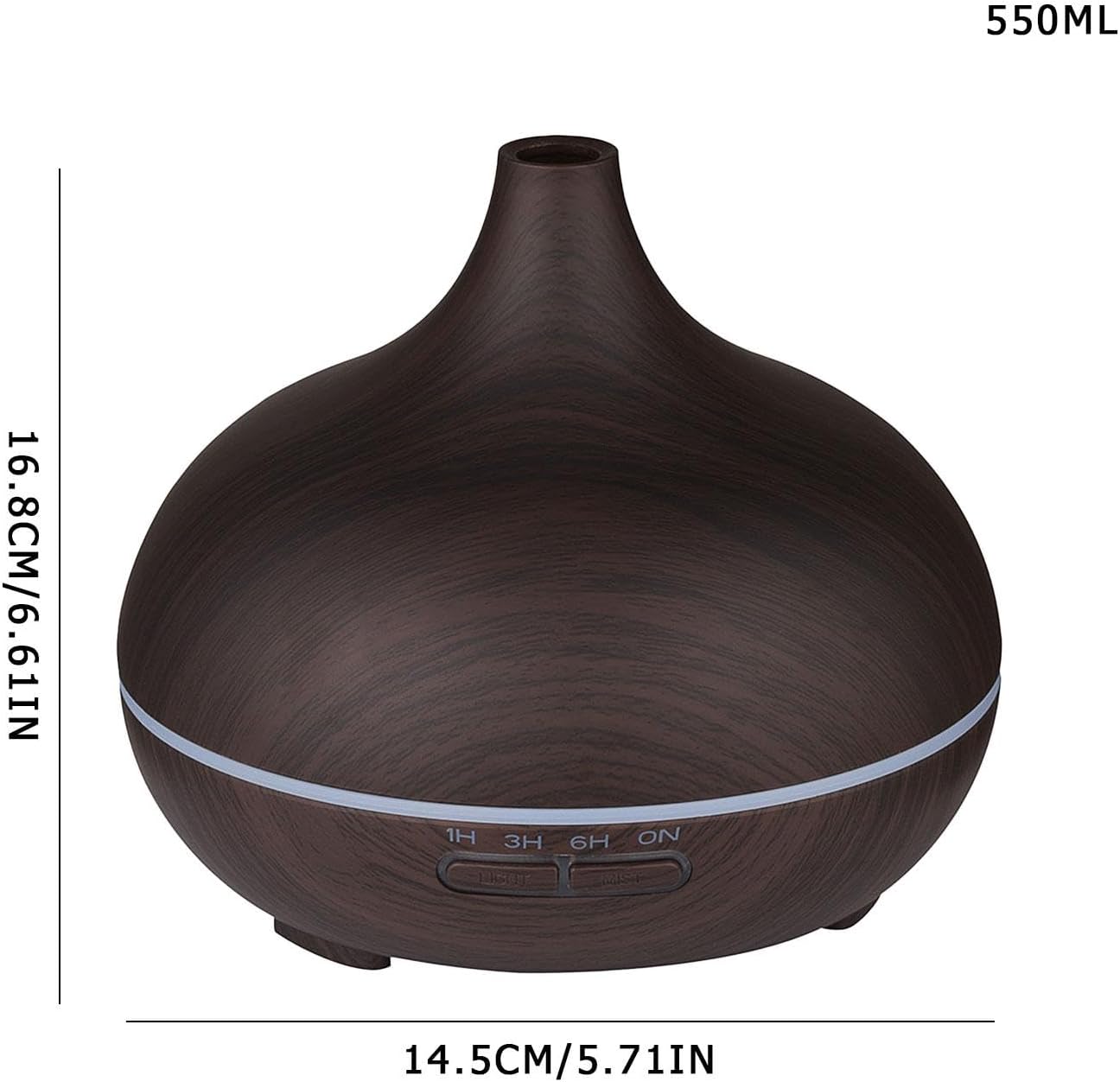 Diffusers 550ML, essentiall Oil Diffuser, Aromatherapy Diffusers Air Freshener, essentiall Oil Diffuser with Remote Control, USB Charging Home Yoga Scent Diffuser with Timer for Study Room, Apartment