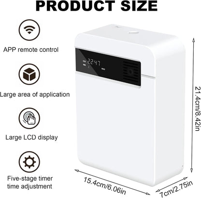 Smart Scent Air Machine for Home, Scent Air Machine with Nebulizing, 180 ML Oil Bottle App Control&Timer, Covering 60-100㎡, WiFi Aromatherapy Diffuser for Home, Office, Hotel
