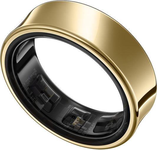 Samsung Galaxy Ring, AI Smart Ring, Fitness Monitor, Sleep Tracker, Up to 7 Days Battery Life - Size 7, Titanium Gold (CAD Version & Warranty)