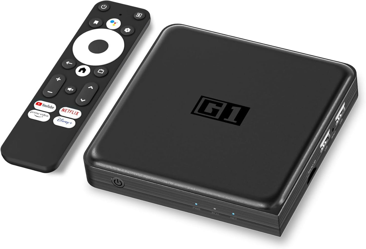 Android 11.0 TV Box for Google/Netflix - G1 TV Box 4G LPDDR4& 32G eMMC,Streaming Devices for TV Compatible with Google Assistant,Chromecast,4K HDR10+,Dolby Vision,AV1,Dolby Digital & DD+,WI-FI 6