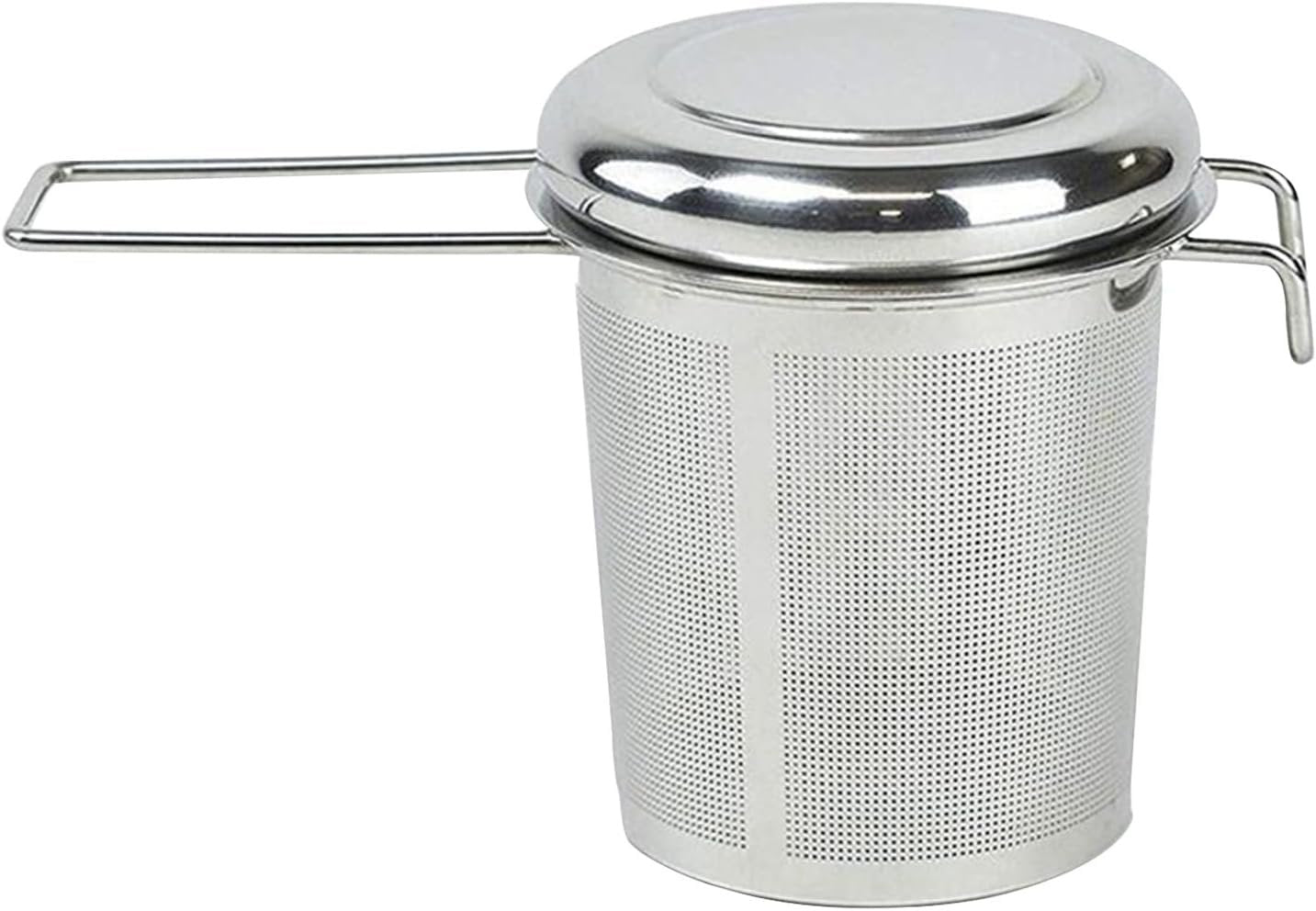 Stainless Steel Tea Infuser | Foldable Drinks Strainer | Lightweight Anti-Drip Tea Infuser with Lid for Home, Kitchen, Camping, Travel, Workplace