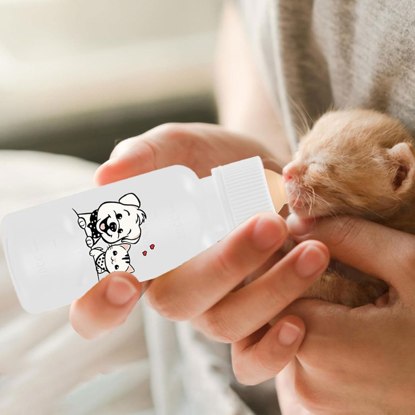 Kitten Bottles for Nursing - Kitten Bottle Feeding Kit | Baby Kitten Bottle for Cats | Puppy Milk Feeder | Feeding and Watering Supplies | Pet Feeding Bottle for Indoor Outdoor Small Animals
