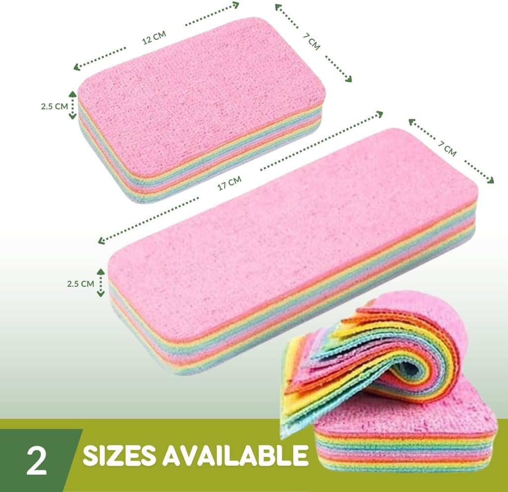 Washing up Sponge Multi Purpose household essentials Machine Washable Kitchen Cleaning Products. 12 layers Super Absorbent & Durable microfibre cloth. For Window Countertop Car Dish sink & Bathroom. L