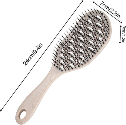 Men Hair Brush, Paddle Bristle Scalp Massage Tooth, 9.4x2.8x1.2 Inch Easy to Clean & Maintain, Cleaning Comb for Scalps Styling, Daily Use, College Dorm, Hotel, Vacation and Travel