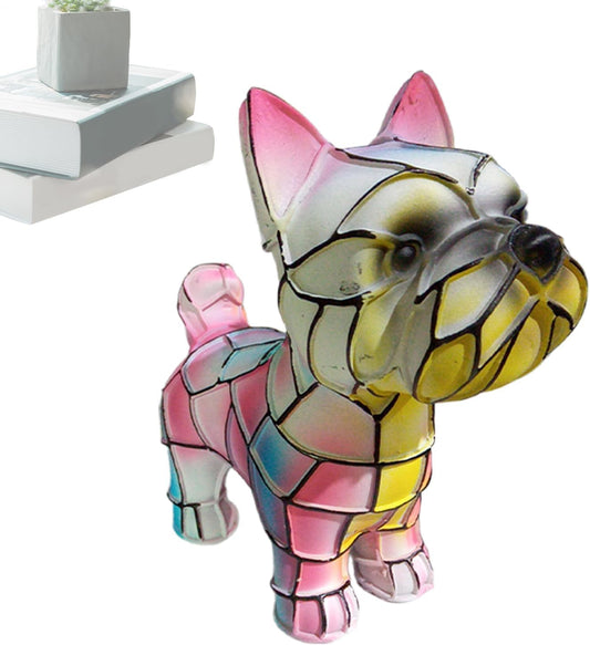 Aceirropy Table LED Light,Dogs Themed Bedside Night Resin Light - Rechargeable Ambience Lamp for Bedside Bedroom Shelf Living Room
