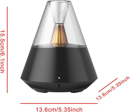 Fonowx Aroma Diffuser and Humidifier with Remote Control for Bedroom, Black