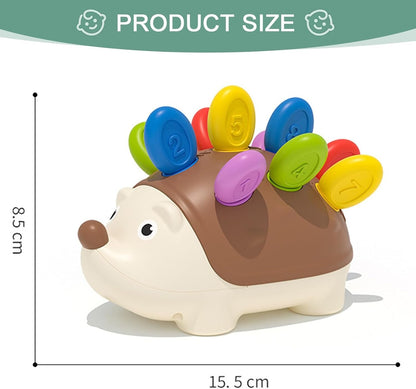 UNITSLYZ Hedgehog Toy, Counting Skill, Color Matching, Baby Sensory Fine Motor Skills Developmental Toys, Ages 18+ Months Toddler Learning Toys