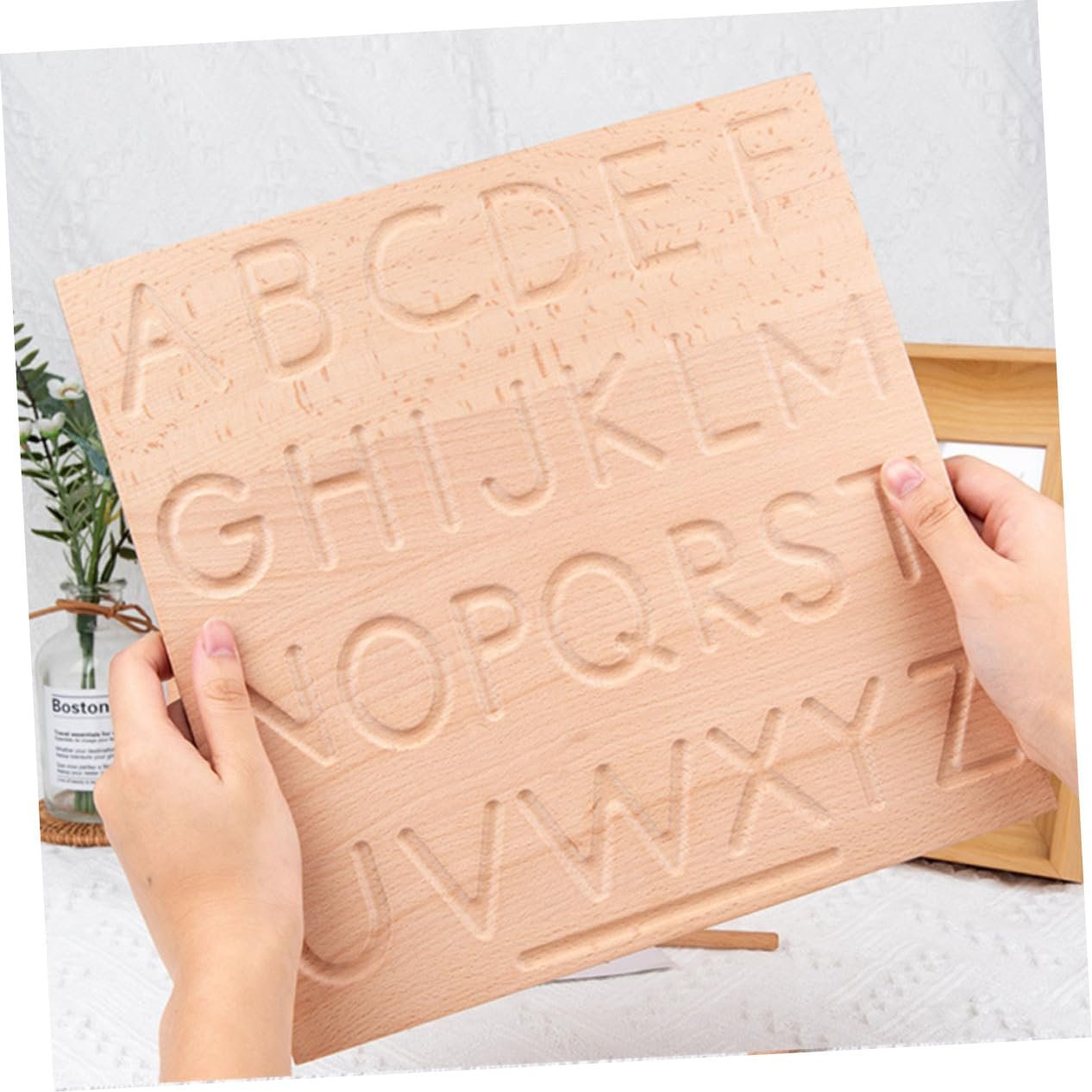 ifundom Classification Toy Kids Tracing Board 1 Set Alphabetical Blind Writing Board Early Learning Toy for Children