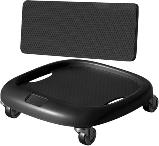 Ab Wheel, 360 gradi rotanti addominali Board, Core Trainer, Training Equipment with Mat, ABS Material Compact Gear Body Sculptor Waist Strength Fitness for Workouts, 620 g