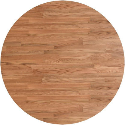 Round Replacement Dining Table Top, 70 cm Diameter x 1,5 cm, Solid Oak Wood, Light Brown, Perfect for Cafe, Ristorante, Bar, Coffee Table, Commercial Use