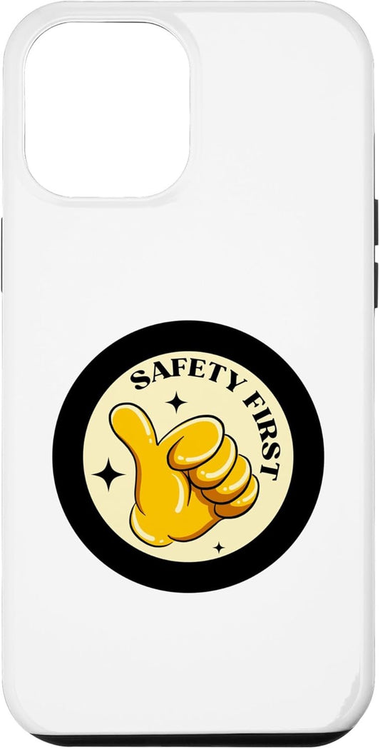 Custodia per iPhone 14 Pro Max Safety First| Idee regalo divertenti per la Giornata mondiale della sicurezza
