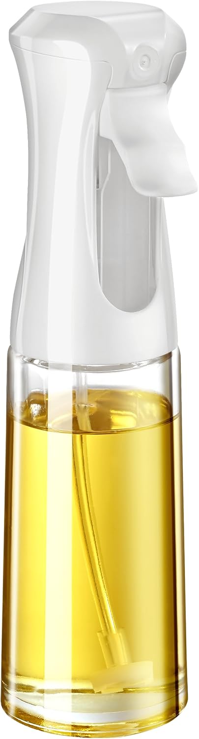 Oil Sprayer for Cooking, 200ml Plastic Olive Oil Sprayer Mister, Olive Oil Spray Bottle, Kitchen Gadgets Accessories for Air Fryer, Canola Oil Spritzer, Widely Used for Salad Making, Baking, Frying