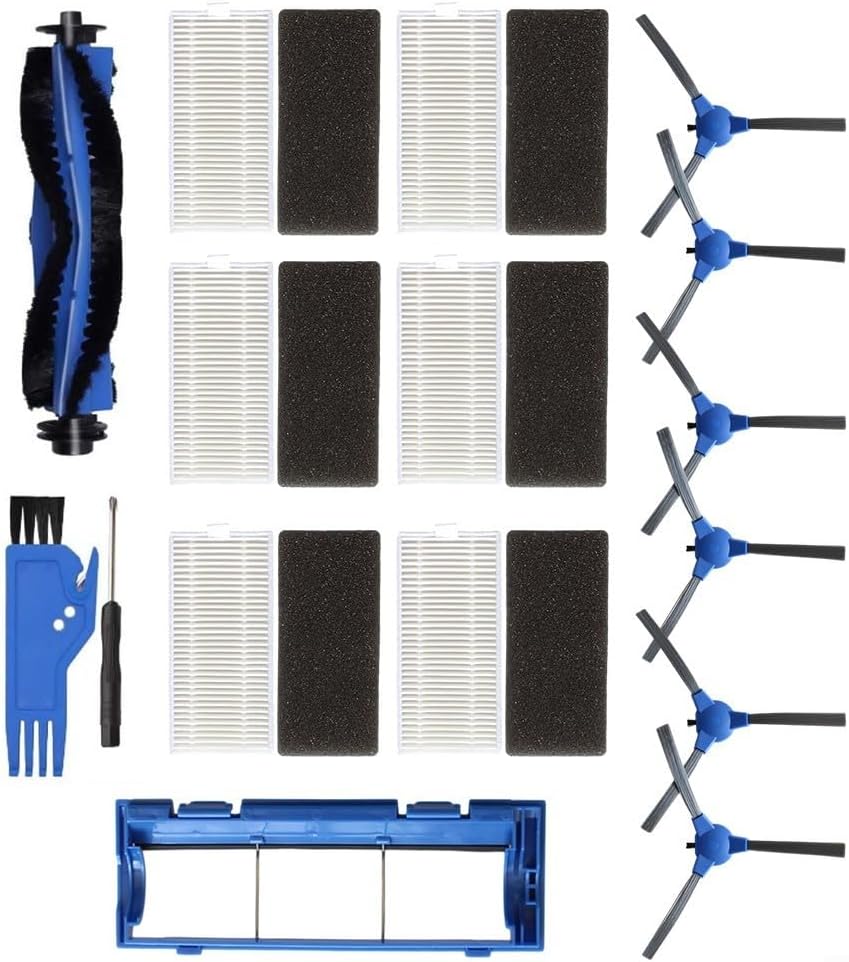 Cleaning Essentials Filtri e spazzole per modelli di robot aspirapolvere Amarey compatibili con A800, A900, A980 e Robocist 850