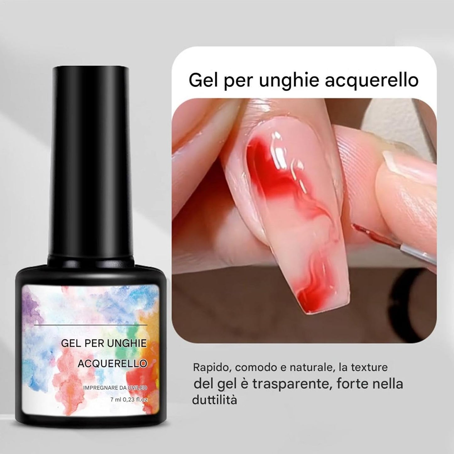 Blooming Gel, Watercolor Print Nail Gel, 5ml Individual Care & Finger, Personal Care Supplies for Vibrant, Intricate Designs on Fingernails, Women, and Girls